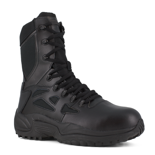 Reebok Rapid Response 8" Stealth Boots with Side Zipper - RB874