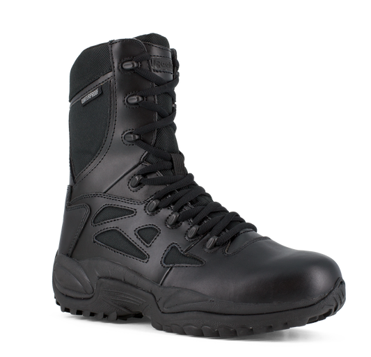 Reebok Rapid Response 8" Stealth Waterproof Boots with Side Zipper - RB877