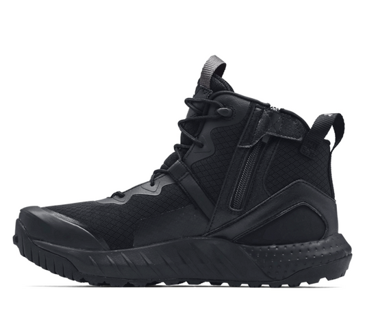 Under Armour Micro G® Valsetz Mid Side-Zip Black Tactical Boots