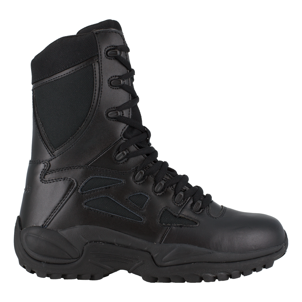 Reebok Rapid Response 8" Stealth Boots with Side Zipper - RB888