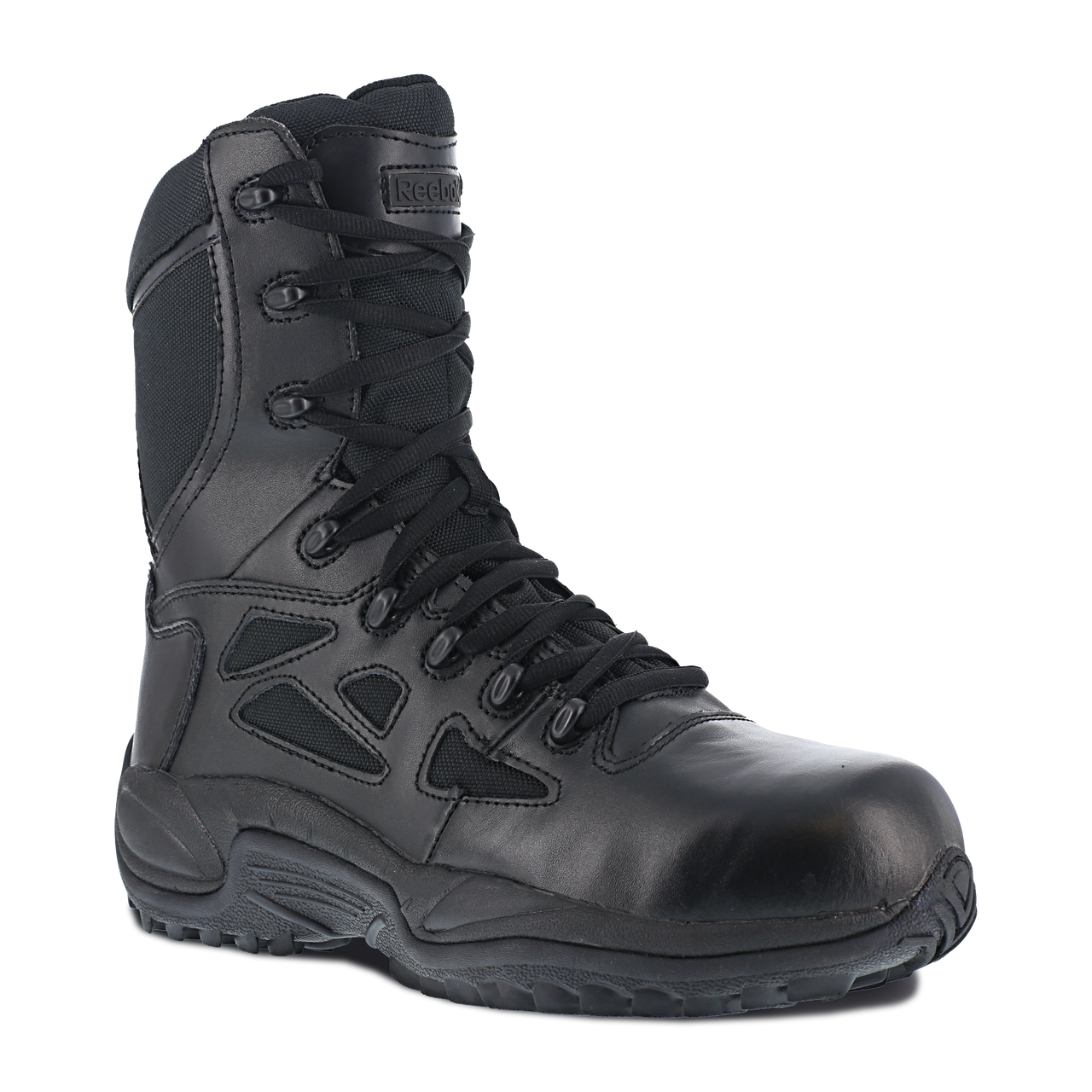 Reebok Rapid Response 8" Stealth Boots with Side Zipper - RB8874