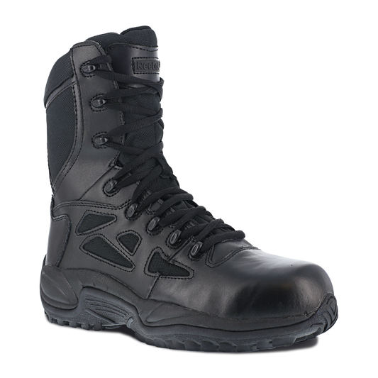 Reebok Rapid Response 8" Stealth Boots with Side Zipper - RB8874