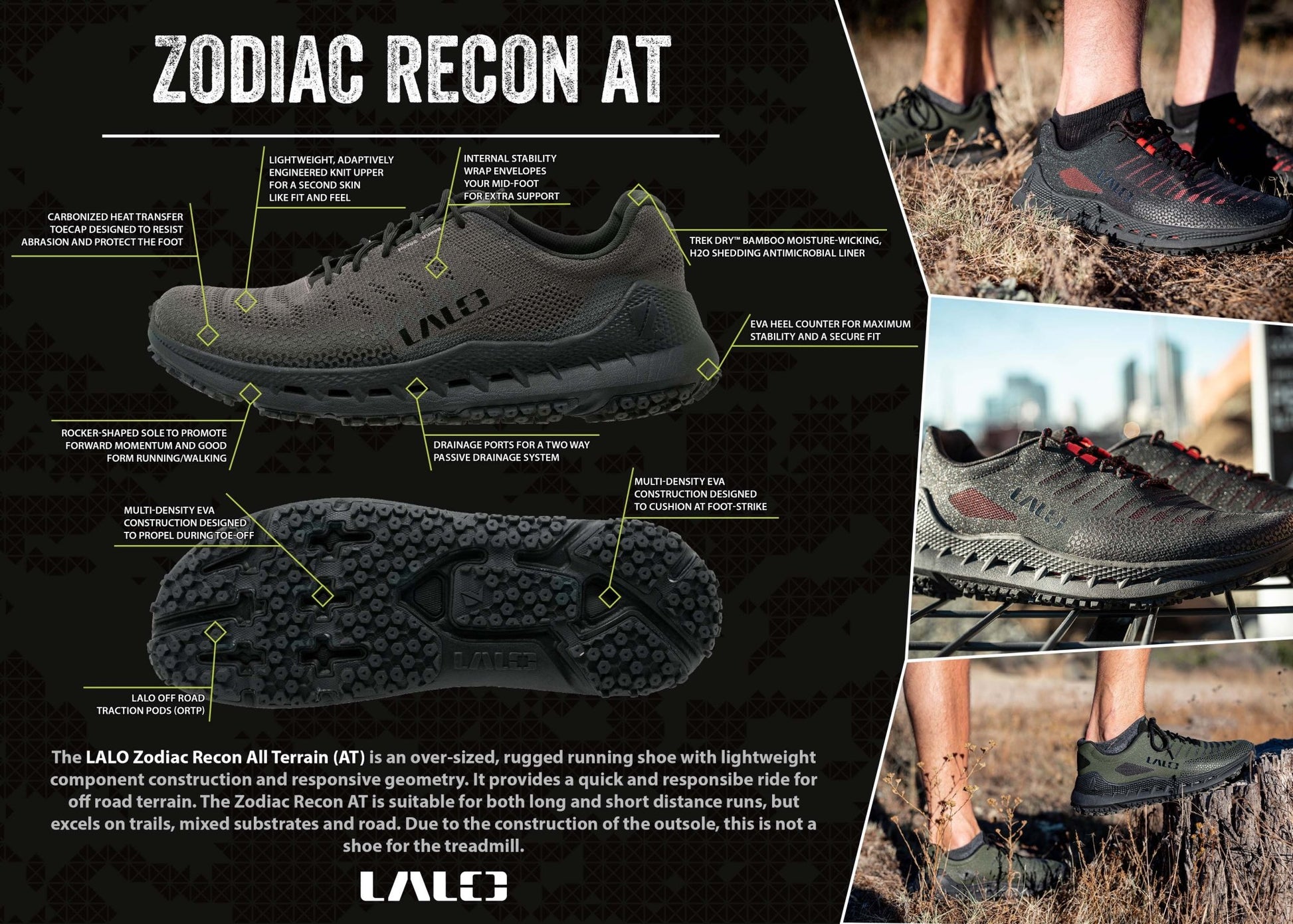 LALO ZODIAC RECON AT Jungle - 1BU105 - CombatFootwear.com