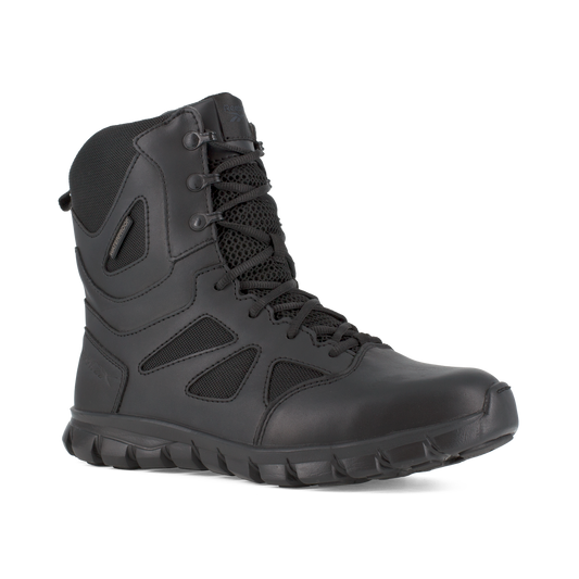 Reebok Sublite Cushion 8" Tactical Waterproof Boots with Side Zipper - RB8806