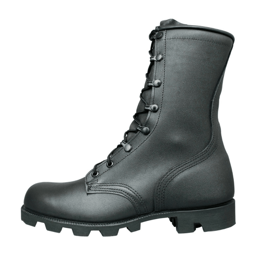 MCRAE 10" All - Leather Combat Panama Boots - CombatFootwear.com