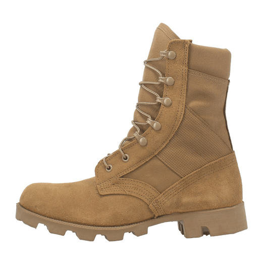 MCRAE 8" Hot Weather Coyote Leather Panama Boots - CombatFootwear.com