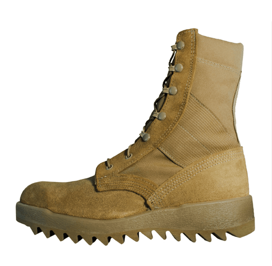 MCRAE Hot Weather Coyote Ripple Sole Combat Military Boots - CombatFootwear.com