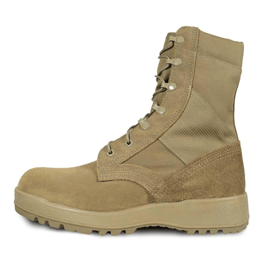 MCRAE MIL - SPEC 8" Coyote Hot Weather Military Boots - CombatFootwear.com