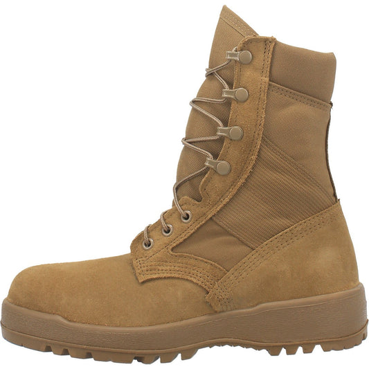 MCRAE MIL - SPEC 8" Coyote Hot Weather Steel - Toe Boots - CombatFootwear.com