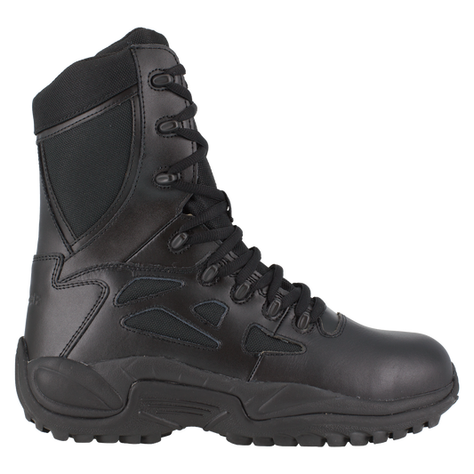 Reebok Rapid Response 8" Stealth Boots with Side Zipper - RB874