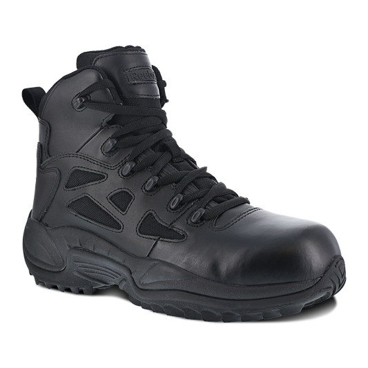 Reebok Rapid Response 6" Stealth Boots with Side Zipper - RB864