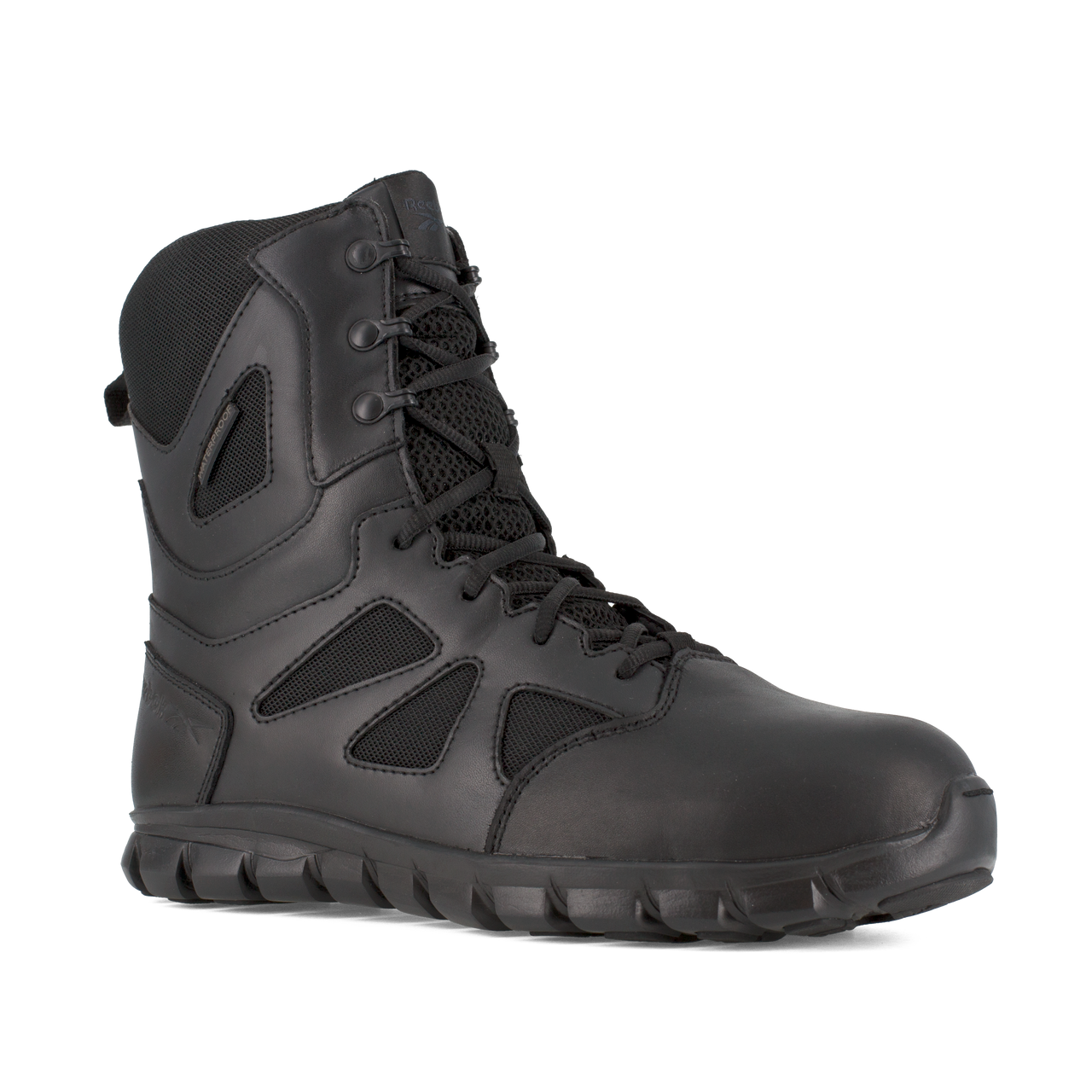 Reebok Sublite Cushion 8" Tactical Waterproof Boots with Side Zipper - RB8807