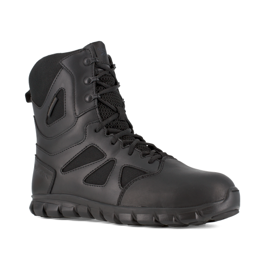 Reebok Sublite Cushion 8" Tactical Waterproof Boots with Side Zipper - RB8807