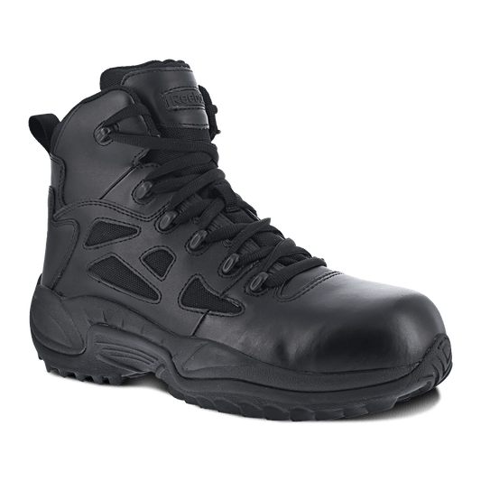 Reebok Rapid Response 6" Stealth Boots with Side Zipper - RB864 - CombatFootwear.com