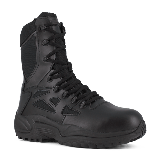 Reebok Rapid Response 8" Stealth Boots with Side Zipper - RB874 - CombatFootwear.com