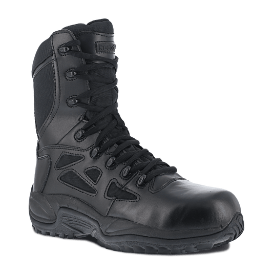 Reebok Rapid Response 8" Stealth Boots with Side Zipper - RB8874 - CombatFootwear.com