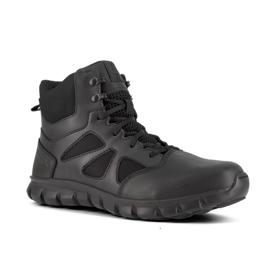 Reebok Sublite Cushion 6" Tactical Boots with Side Zipper - RB8605 - CombatFootwear.com