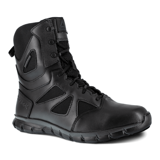 Reebok Sublite Cushion 8" Tactical Waterproof Boots with Side Zipper - RB806 - CombatFootwear.com