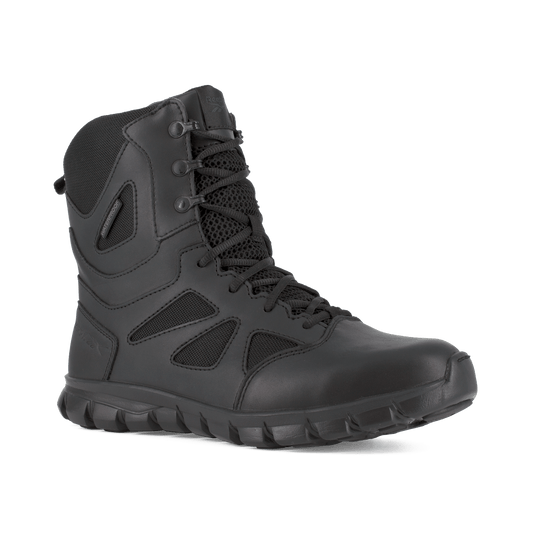 Reebok Sublite Cushion 8" Tactical Waterproof Boots with Side Zipper - RB8806 - CombatFootwear.com