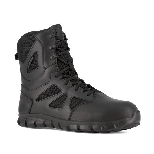 Reebok Sublite Cushion 8" Tactical Waterproof Boots with Side Zipper - RB8807 - CombatFootwear.com