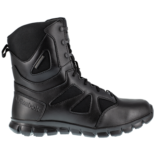 Reebok Sublite Cushion 8" Tactical Waterproof Boots with Side Zipper - RB806