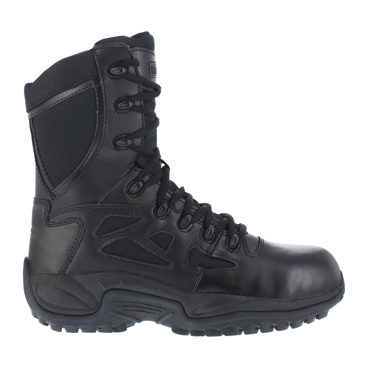 Reebok Rapid Response 8" Stealth Boots with Side Zipper - RB8874