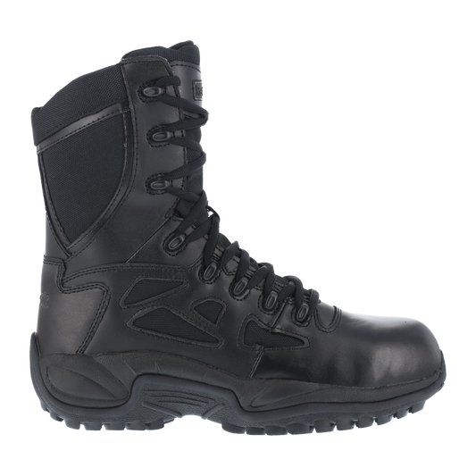 Reebok Rapid Response 8" Stealth Boots with Side Zipper - RB8874
