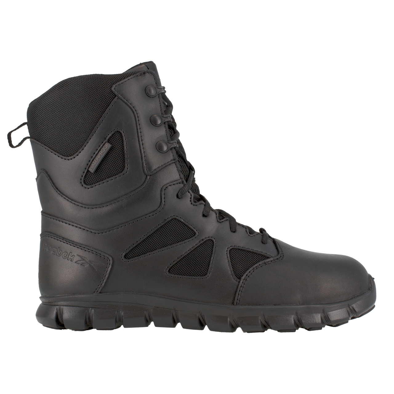 Reebok Sublite Cushion 8" Tactical Waterproof Boots with Side Zipper - RB8807