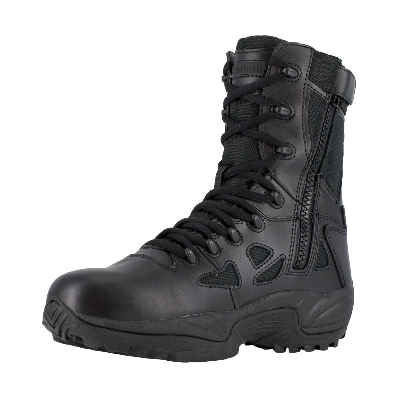 Reebok Rapid Response 8" Stealth Waterproof Boots with Side Zipper - RB8877