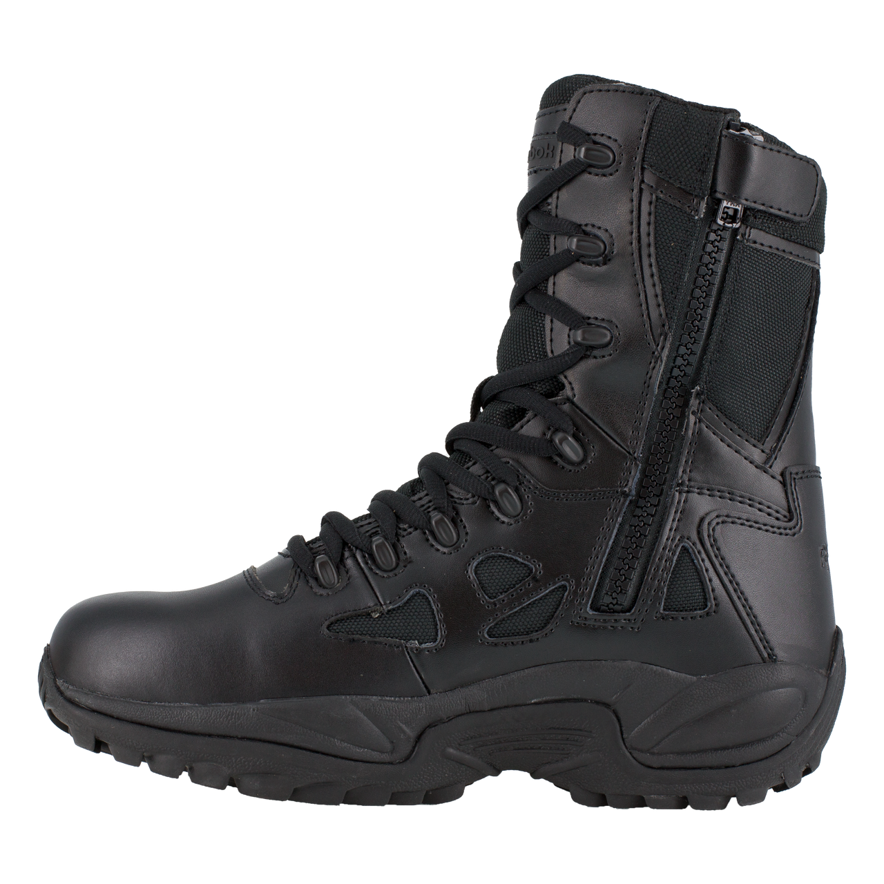 Reebok Rapid Response 8" Stealth Waterproof Boots with Side Zipper - RB8877