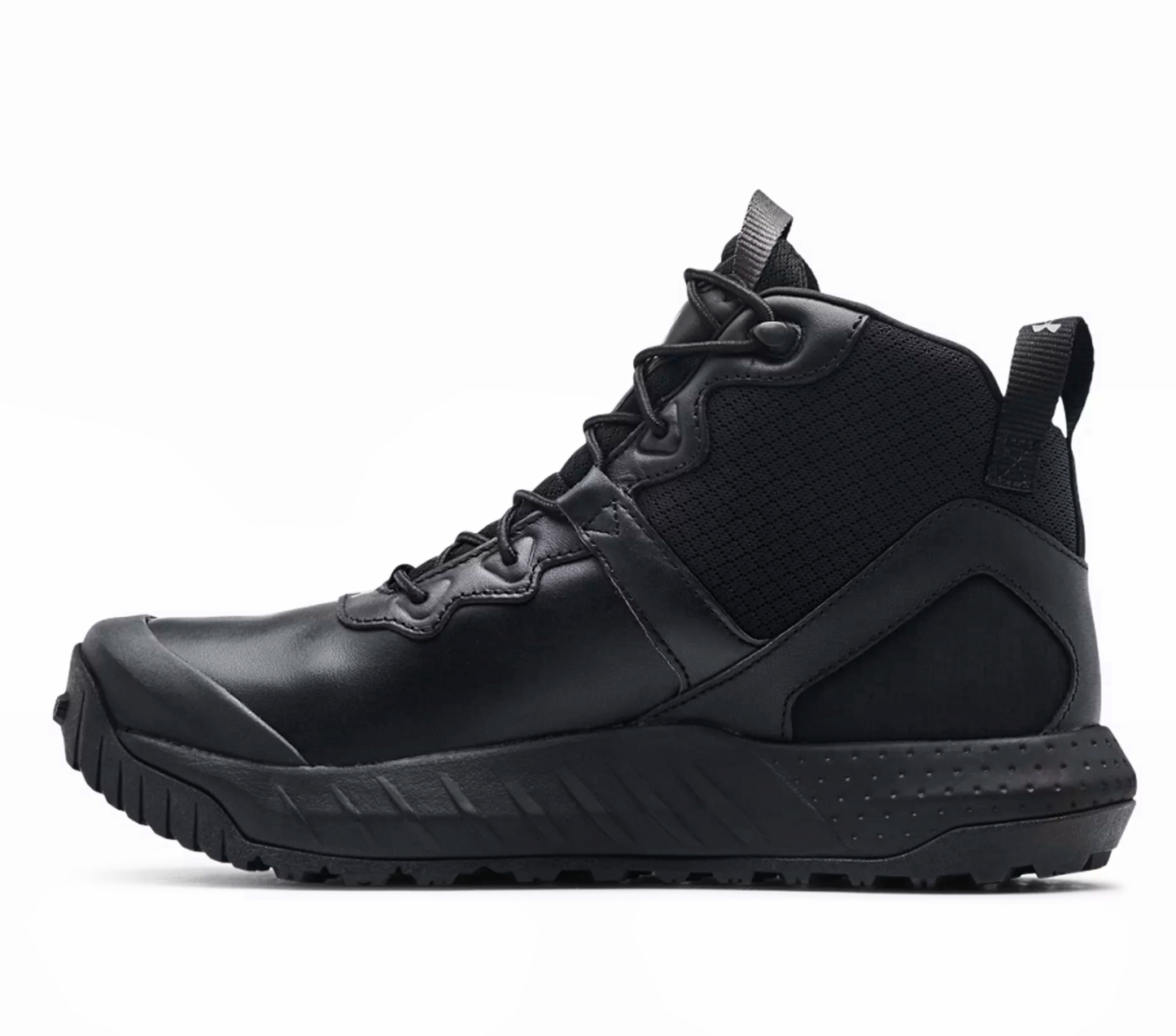 Under Armour Micro G® Valsetz Mid Black Leather Waterproof Tactical Boots