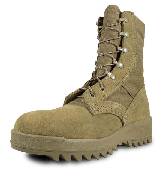 MCRAE Hot Weather Coyote Ripple Sole Combat Boots